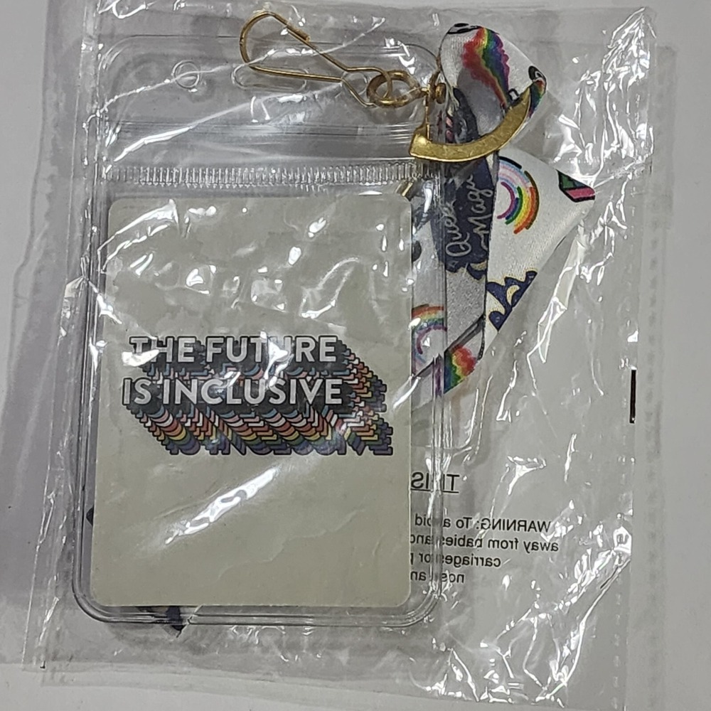 Bianca's Design Shop The Future is Inclusive ID Lanyard Gay Pride LGBTQ+ New